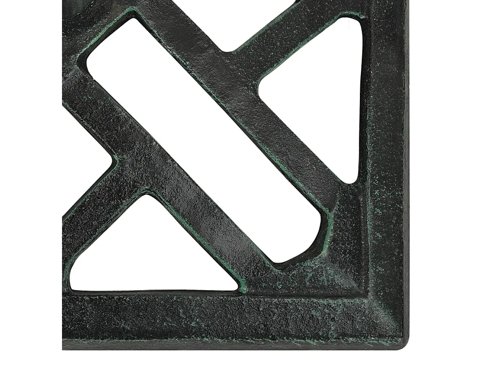 Socle de parasol Vert 44x44x31 cm Fonte WVGQ1041