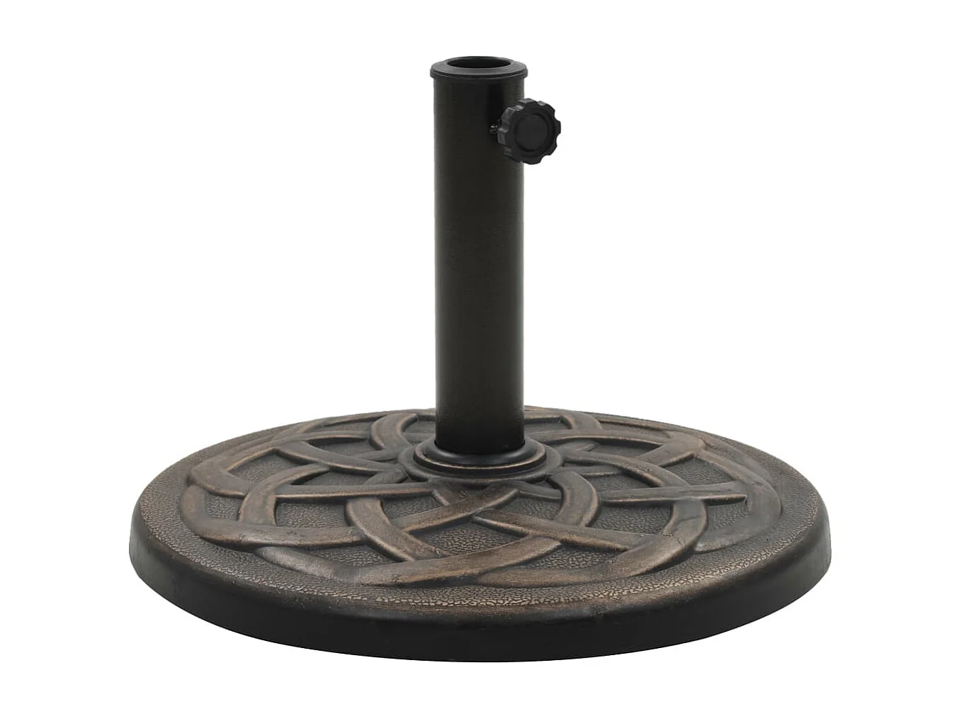 Socle rond de parasol Polyrésine 11 kg Bronze WVGQ8105