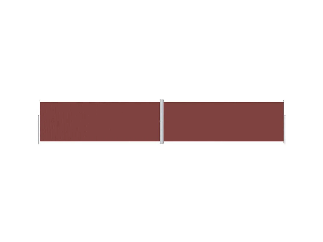 Auvent latéral rétractable Marron 220x1200 cm WVGQ2560
