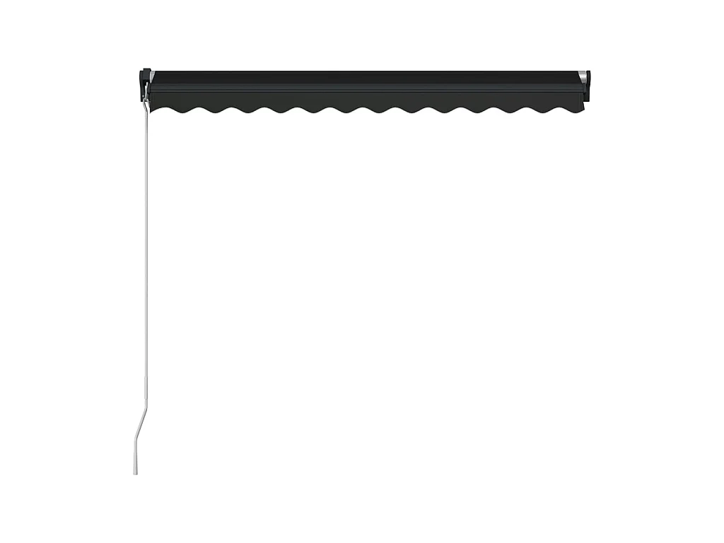Auvent manuel rétractable avec LED 300x250 cm Anthracite WVGQ2185