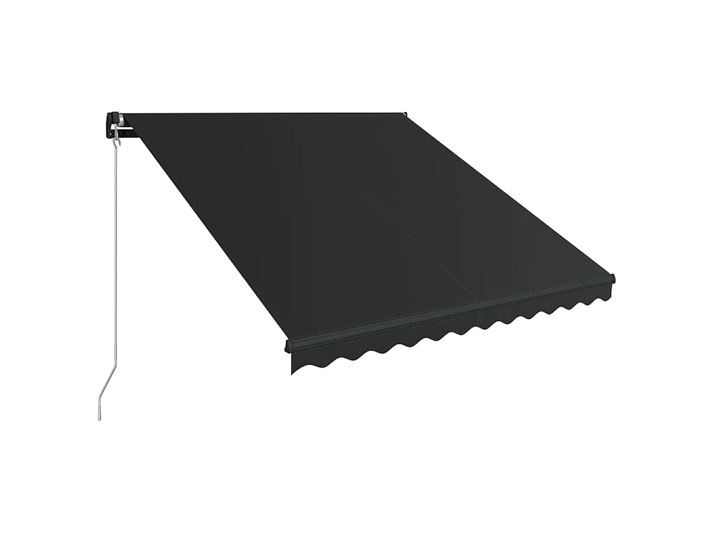 Luifel handmatig uittrekbaar met LED 300x250 cm antraciet NL775660