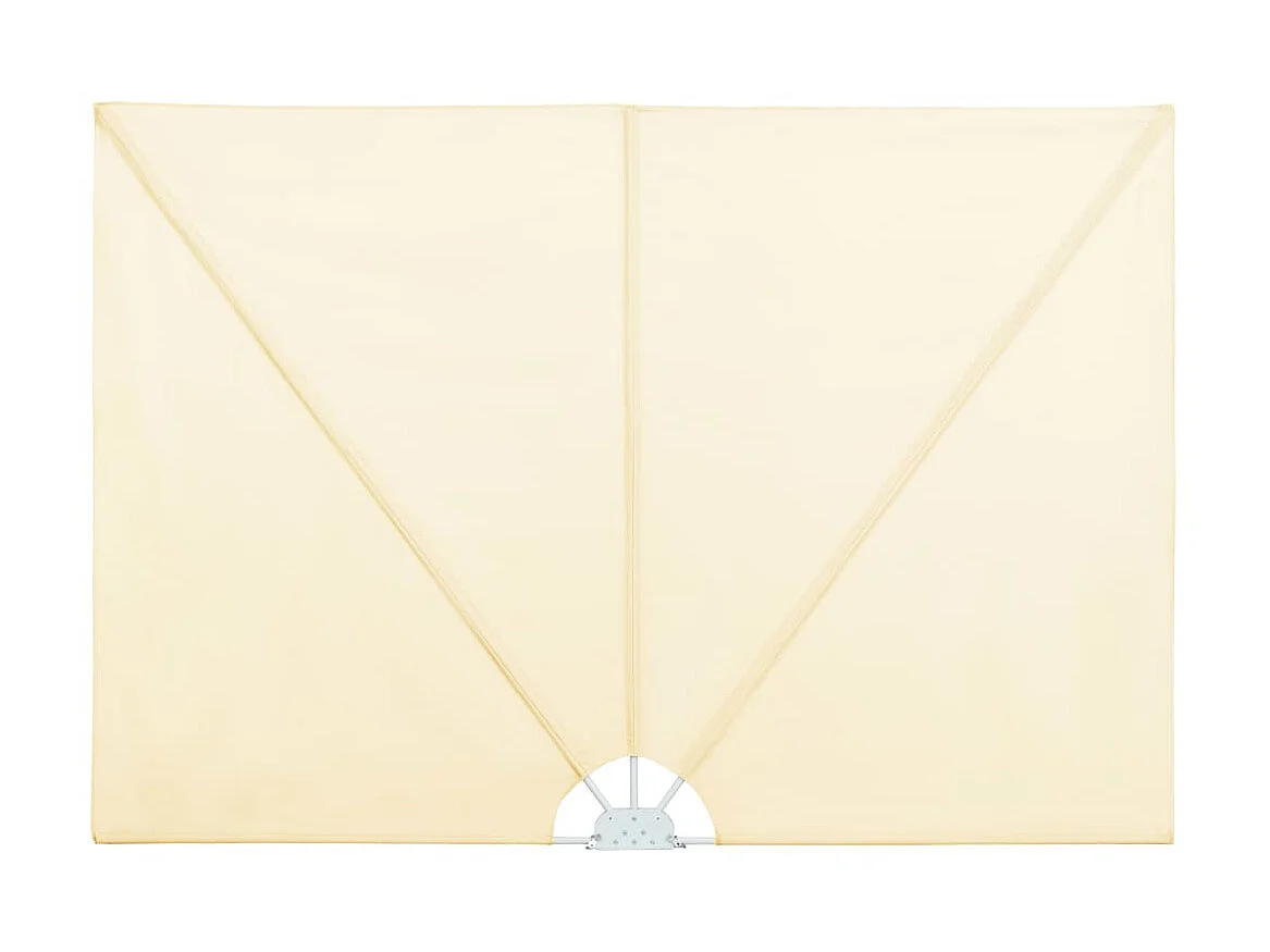 Auvent latéral pliable de terrasse Crème 400 x 200 cm WVGQ2532