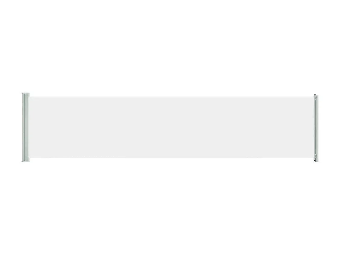 Auvent latéral rétractable de patio 140x600 cm Crème WVGQ2429