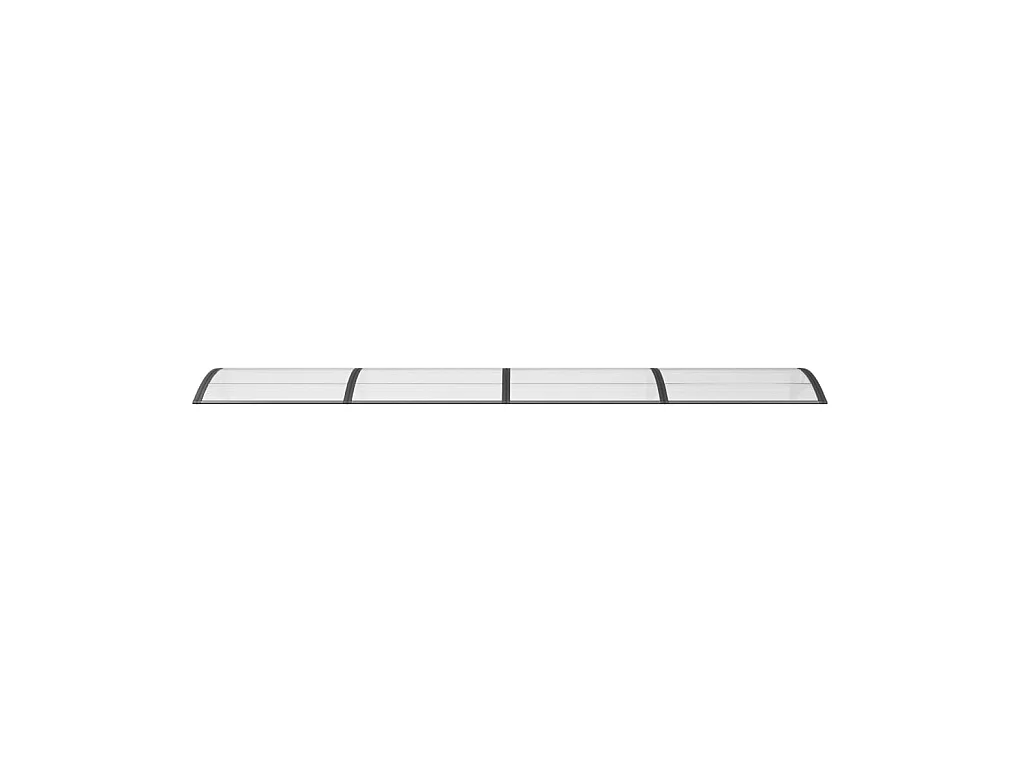 Auvent de porte Noir 400x100 cm Polycarbonate WVGQ3614