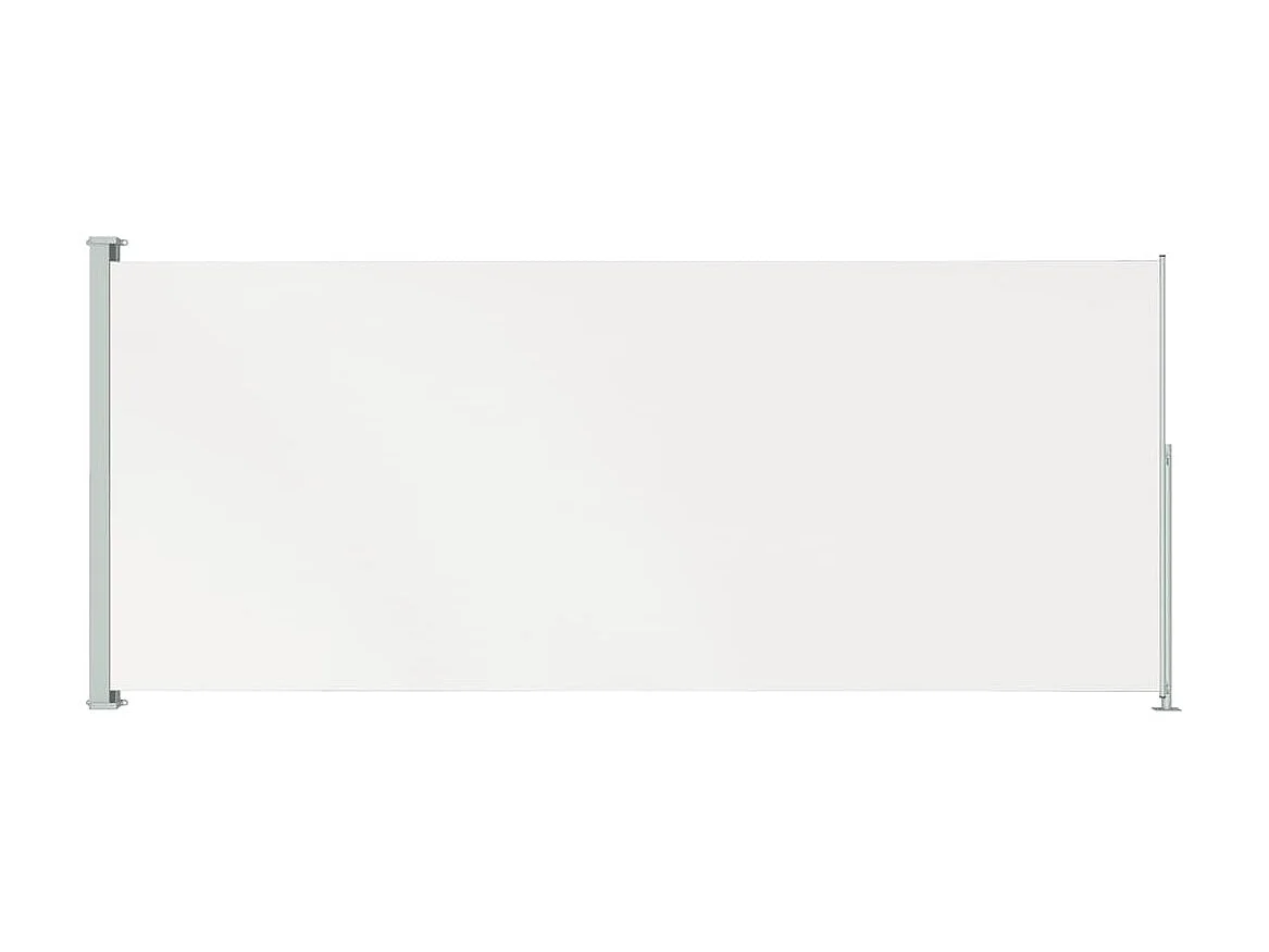 Auvent latéral rétractable de patio 200x500 cm Crème WVGQ3600