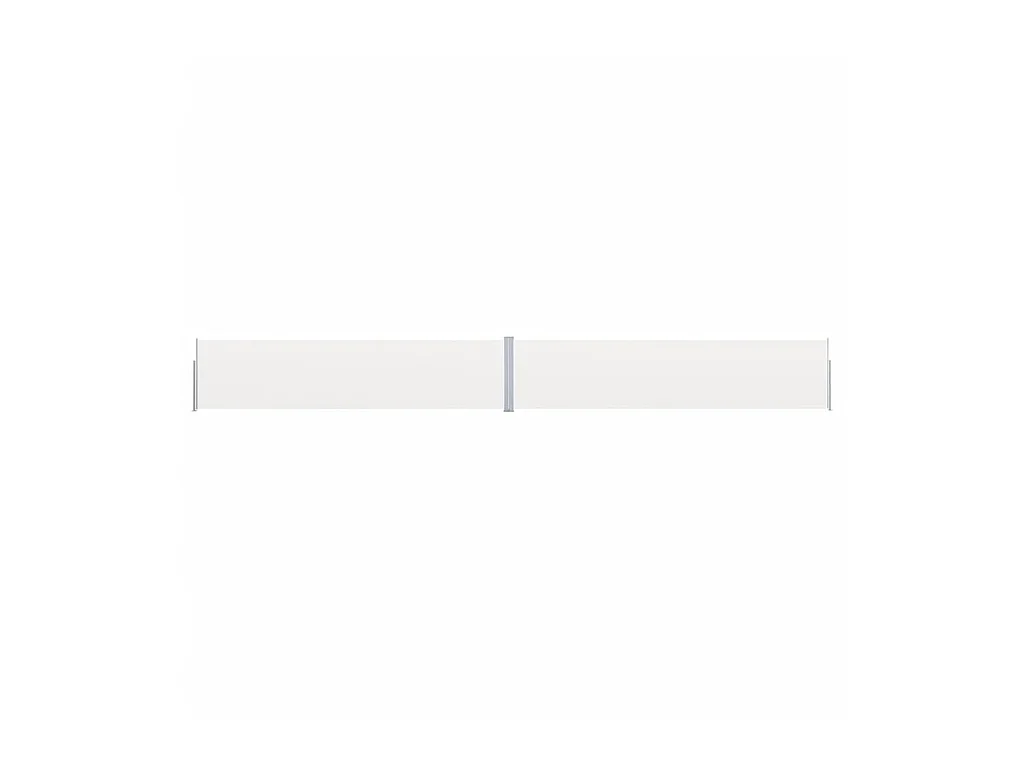Auvent latéral rétractable de patio 170x1200 cm Crème WVGQ9512