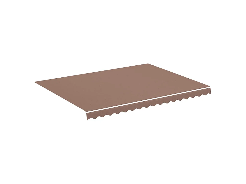 Tissu de remplacement pour auvent Marron 4x3 m WVGQ8011