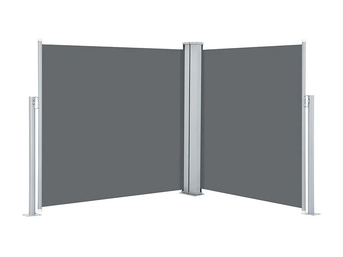 Auvent latéral rétractable Anthracite 100 x 600 cm WVGQ1846
