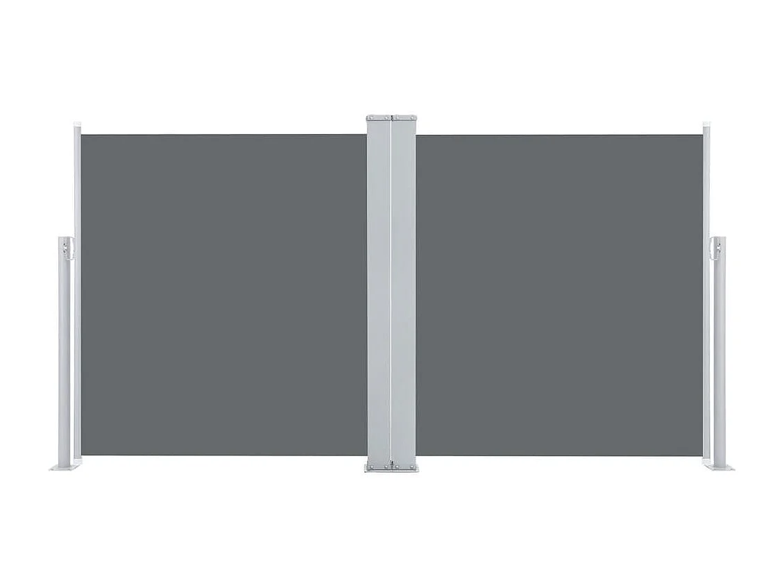 Auvent latéral rétractable Anthracite 100 x 600 cm WVGQ1846