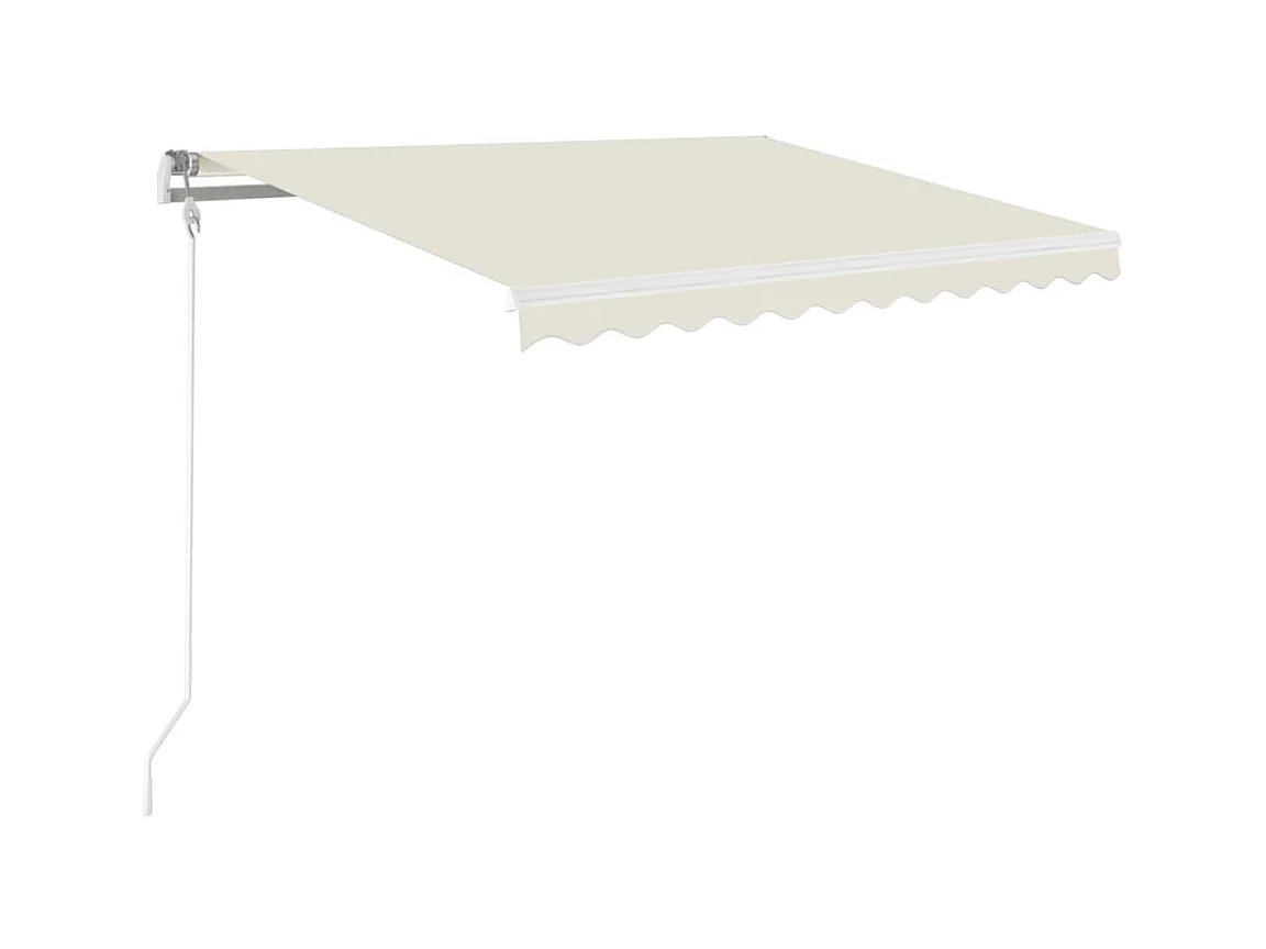 Auvent rétractable automatique 350x250 cm Crème WVGQ6899