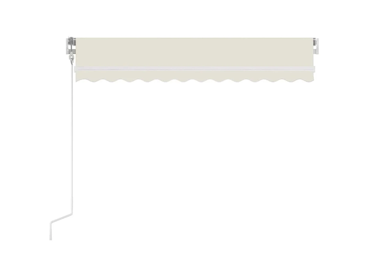 Auvent rétractable automatique 350x250 cm Crème WVGQ6899