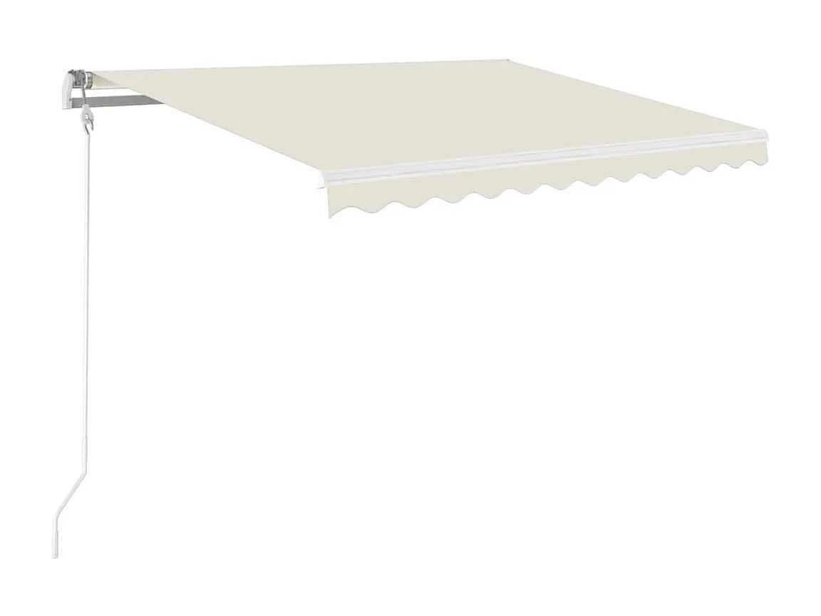 Luifel automatisch uittrekbaar 350x250 cm crèmekleurig NL244341