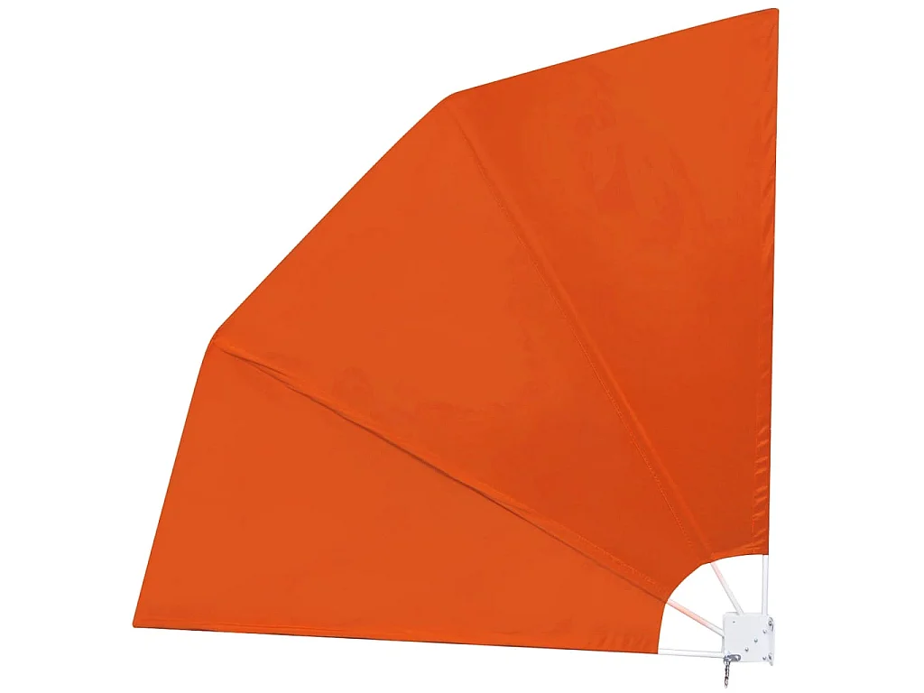 Toldo lateral plegable de balcón color terracota 210x210 cm ES98686