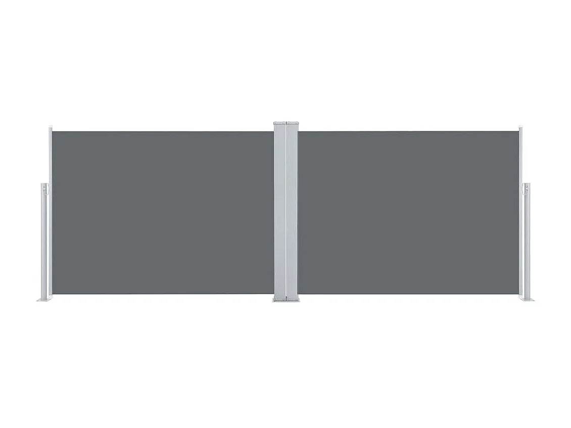 Toldo lateral retráctil gris antracita 100x1000 cm ES99117