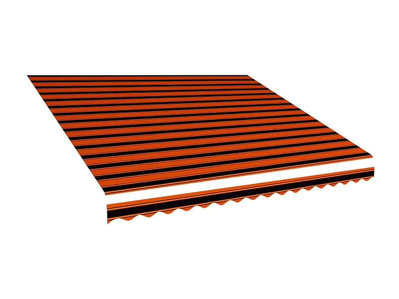 Lona para toldo laranja e castanho 450x300 cm PT284275