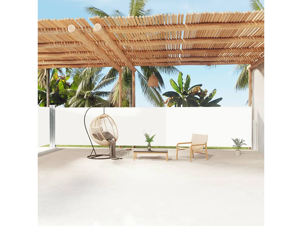 Auvent latéral rétractable Crème 160x1200 cm WVGQ4286