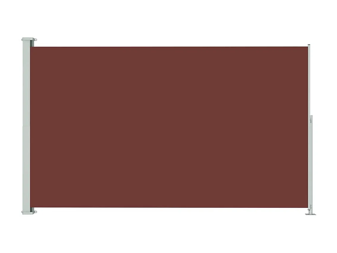 Auvent latéral rétractable de patio 180x300 cm Marron OWV59398