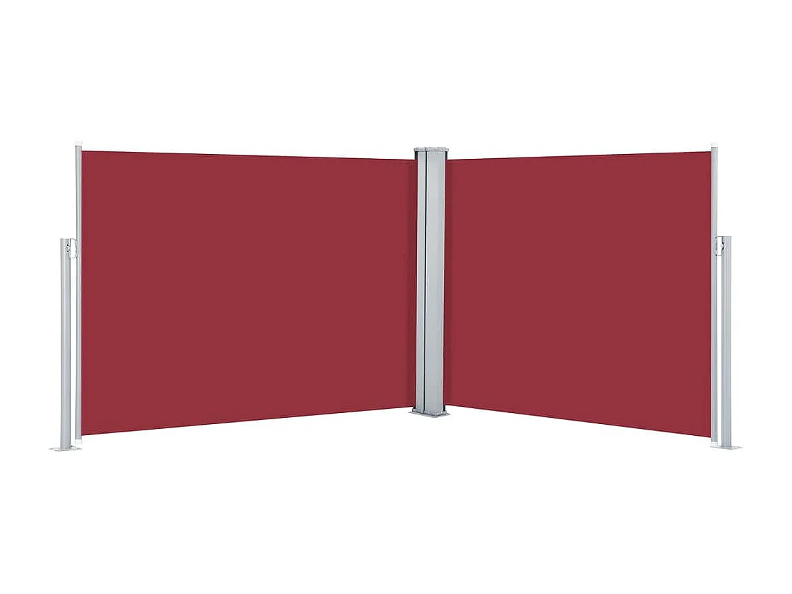 Auvent latéral rétractable Rouge 140 x 1000 cm WVGQ8849