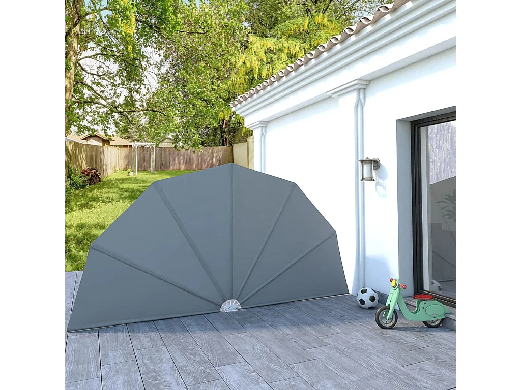Auvent latéral pliable de terrasse Gris 200 cm  WVGQ6341