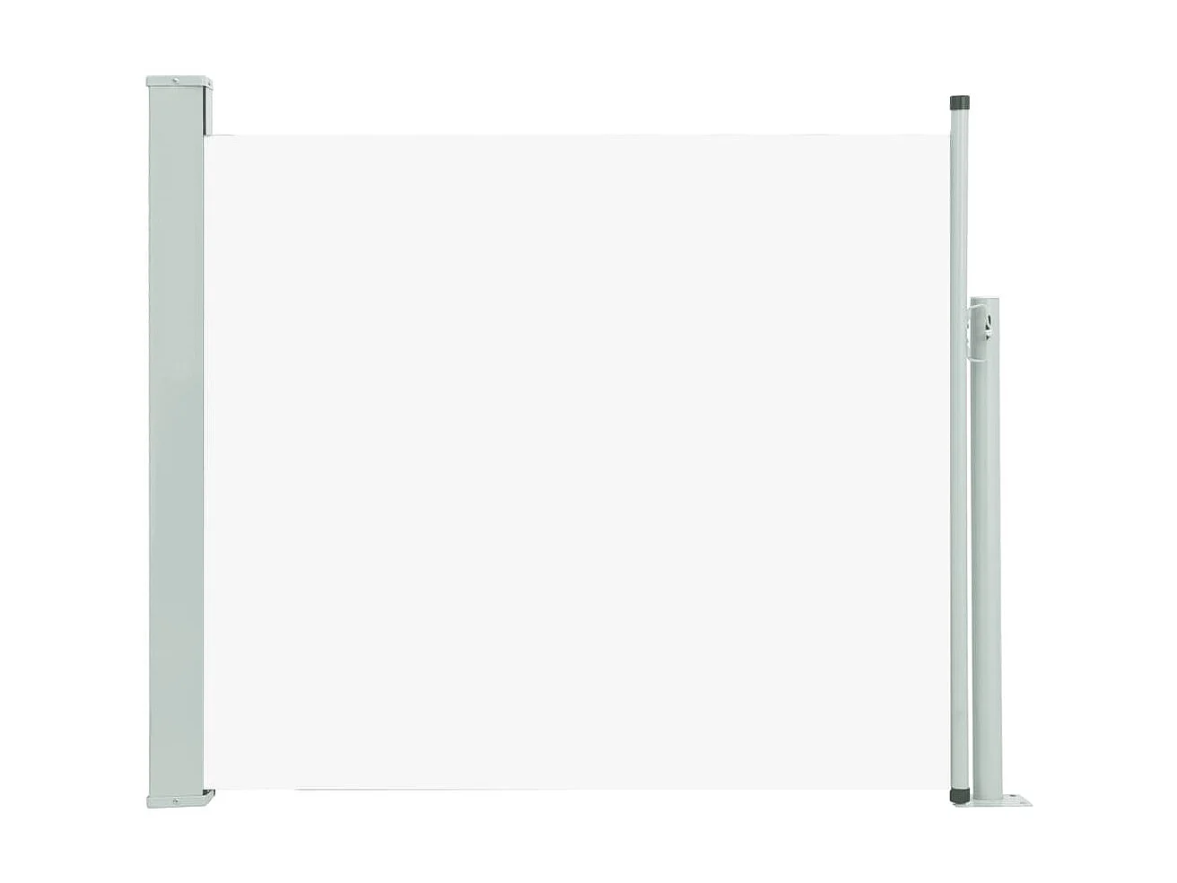 Toldo lateral retráctil de jardín color crema 100x300 cm ES99427