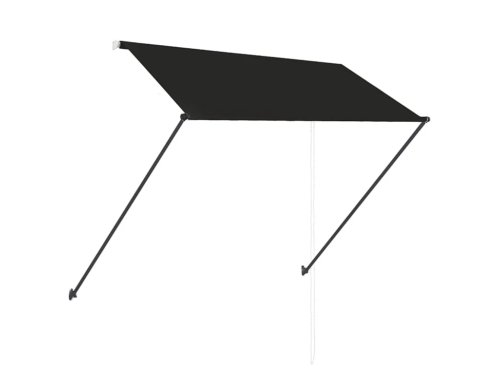 Auvent rétractable avec LED 250x150 cm Anthracite WVGQ2659