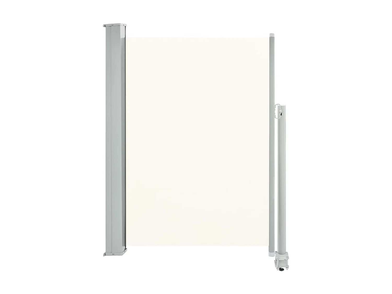 Auvent latéral rétractable de patio 100 x 300 cm Blanc cassé WVGQ1663