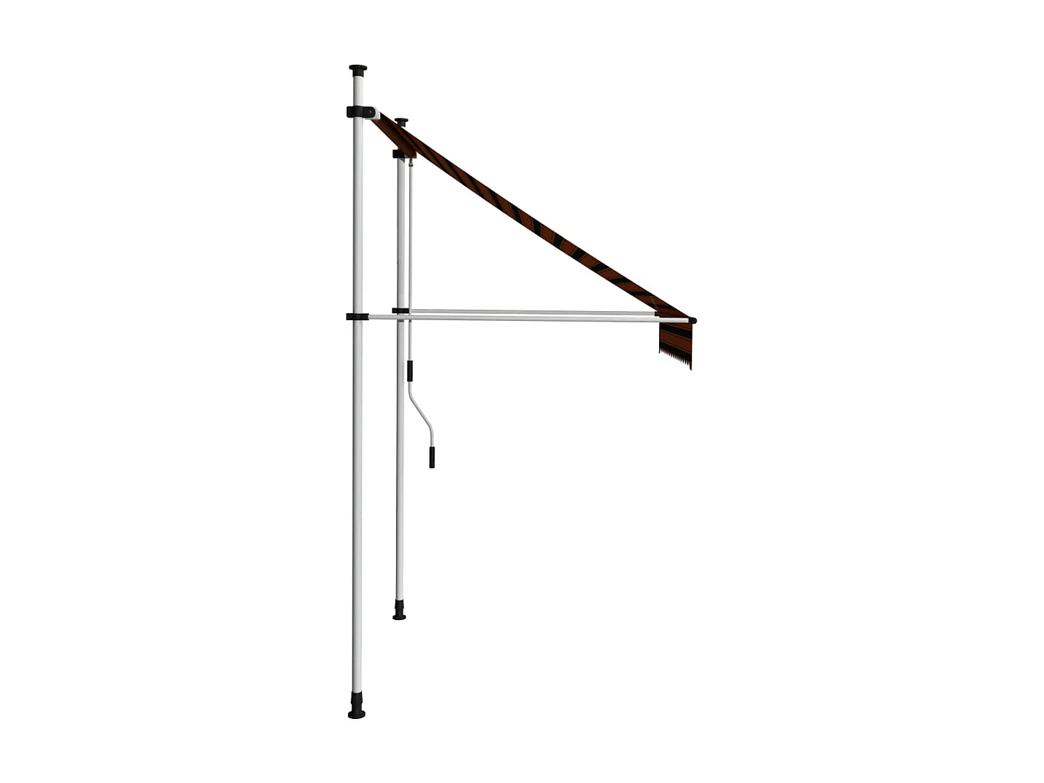 Auvent manuel rétractable 150 cm Orange et marron WVGQ8431