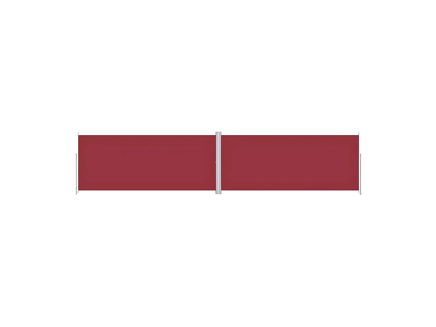 Auvent latéral rétractable Rouge 220x1000 cm WVGQ7954