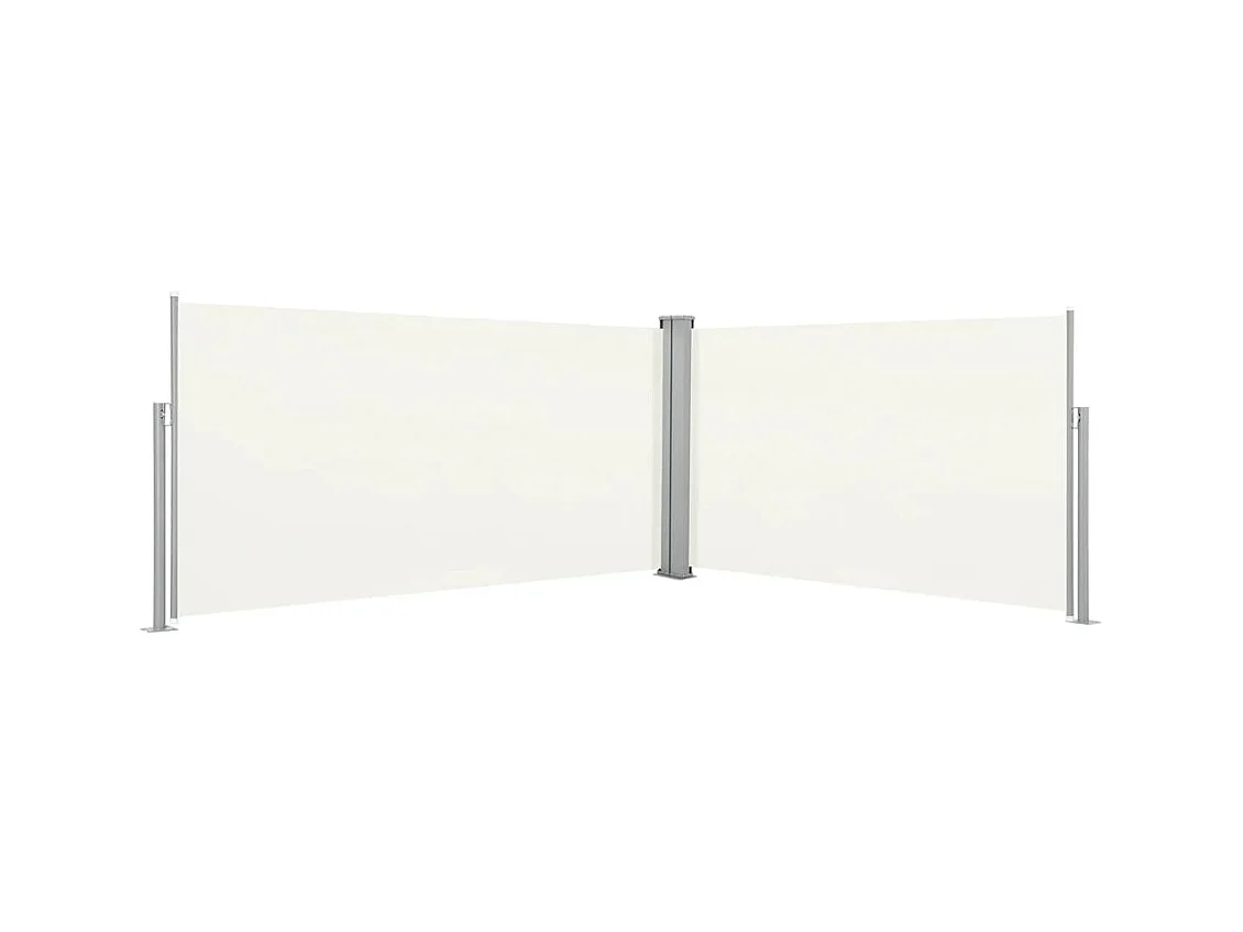Auvent latéral rétractable 160x600 cm Crème WVGQ9880