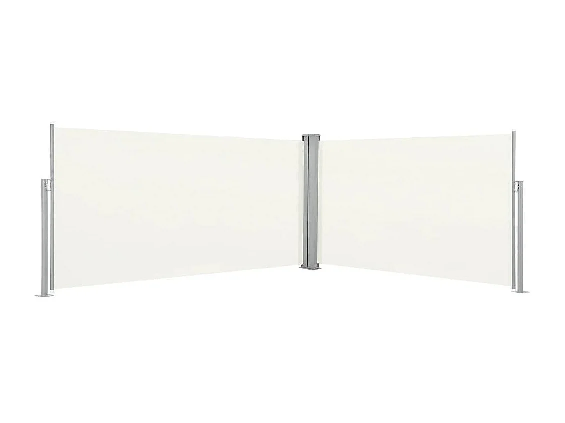 Windscherm uittrekbaar 160x600 cm crème NL198624