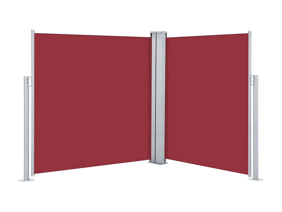 Auvent latéral rétractable Rouge 160 x 600 cm WVGQ1276