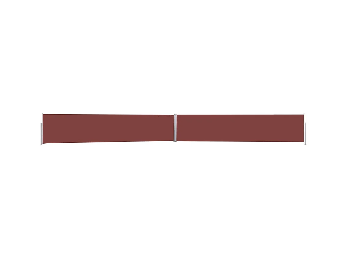 Auvent latéral rétractable de patio 170x1200 cm Marron WVGQ5584