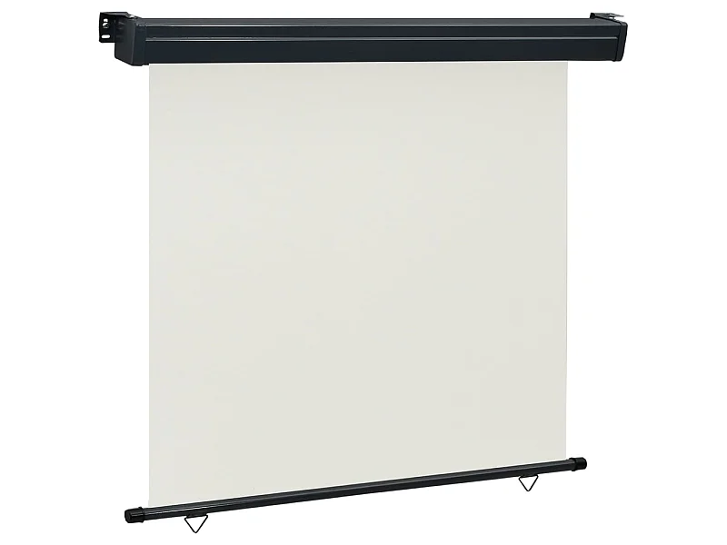 Toldo lateral de balcón color crema 160x250 cm ES69983