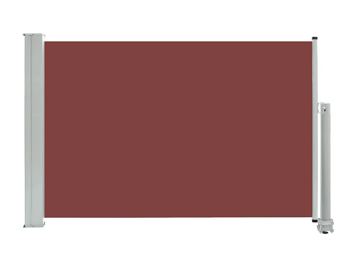 Auvent latéral rétractable de patio 60x300 cm Marron WVGQ1643