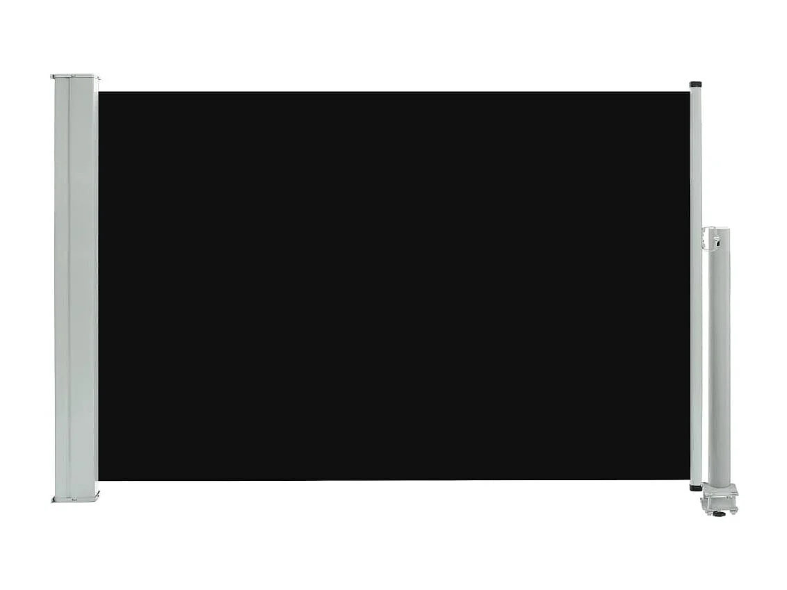 Auvent latéral rétractable de patio 60x300 cm Noir WVGQ1044