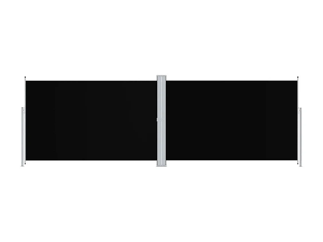Windscherm uittrekbaar 200x600 cm zwart NL897911