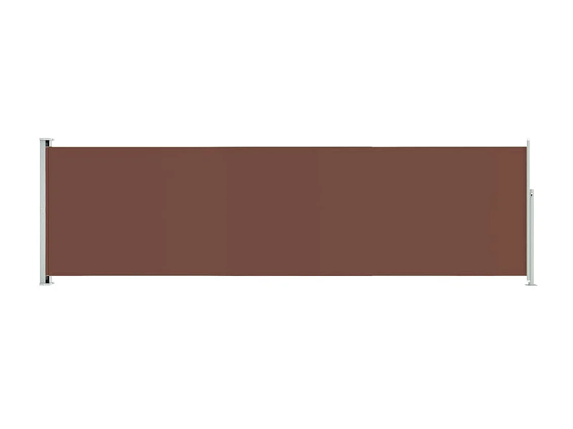 Auvent latéral rétractable de patio 180x600 cm Marron WVGQ6293