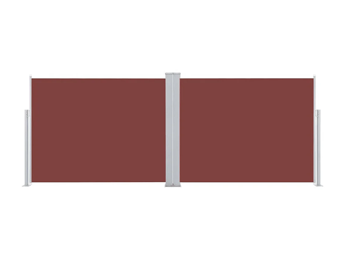 Auvent latéral rétractable Marron 140 x 1000 cm WVGQ2848