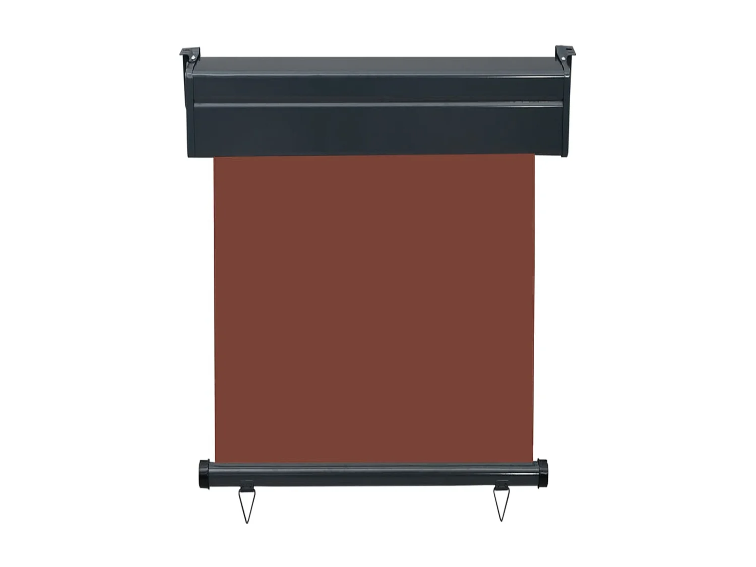 Auvent latéral de balcon 65x250 cm Marron WVGQ5186