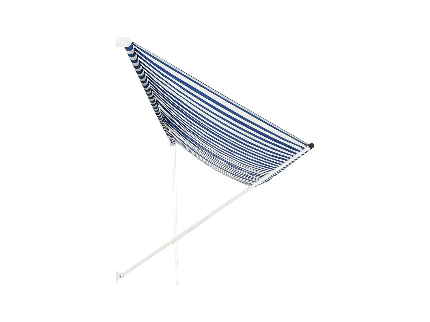 Auvent rétractable 400x150 cm Bleu et blanc WVGQ5843