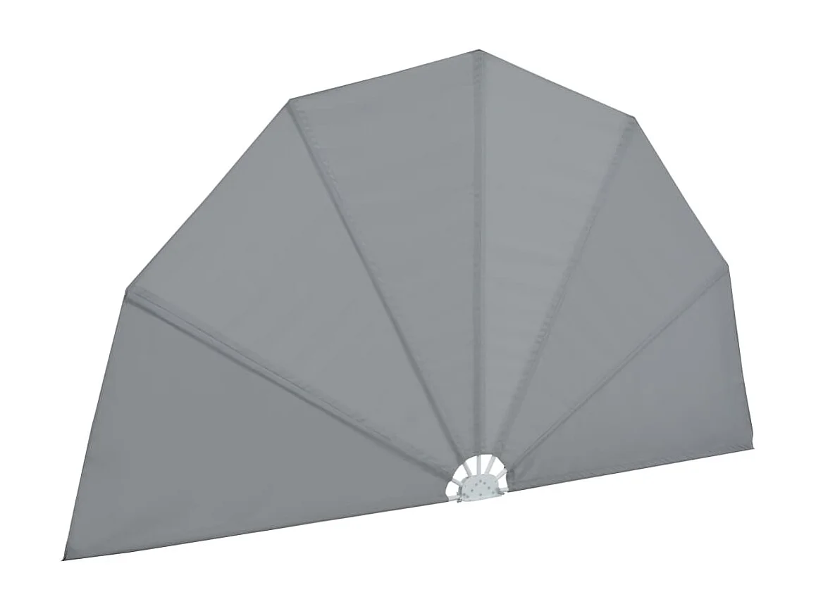 Auvent latéral pliable de terrasse Gris 160 cm WVGQ2976
