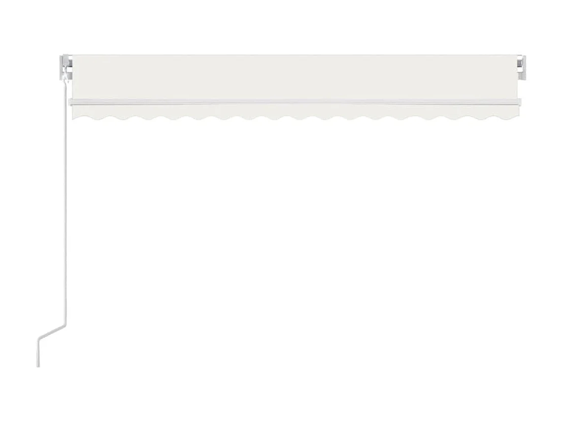 Auvent manuel rétractable 400x350 cm Crème WVGQ1606