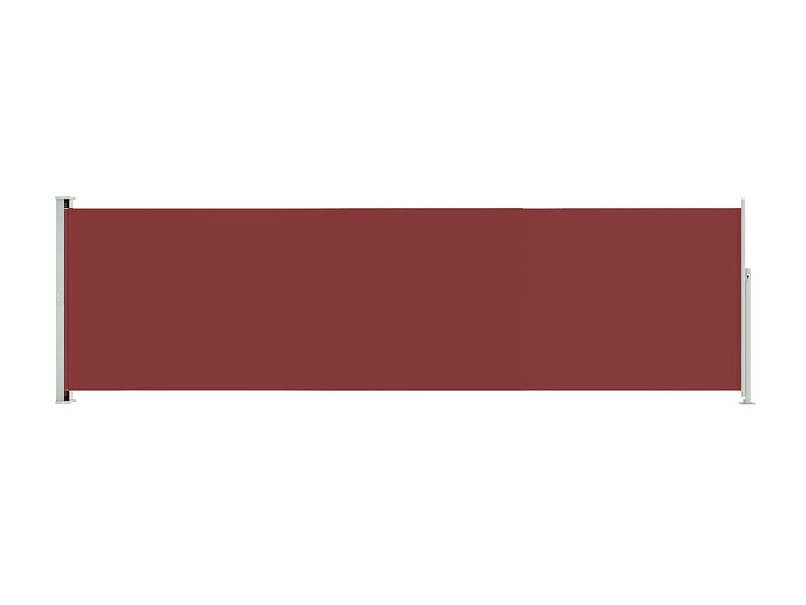 Auvent latéral rétractable de patio 180x600 cm Rouge WVGQ4640