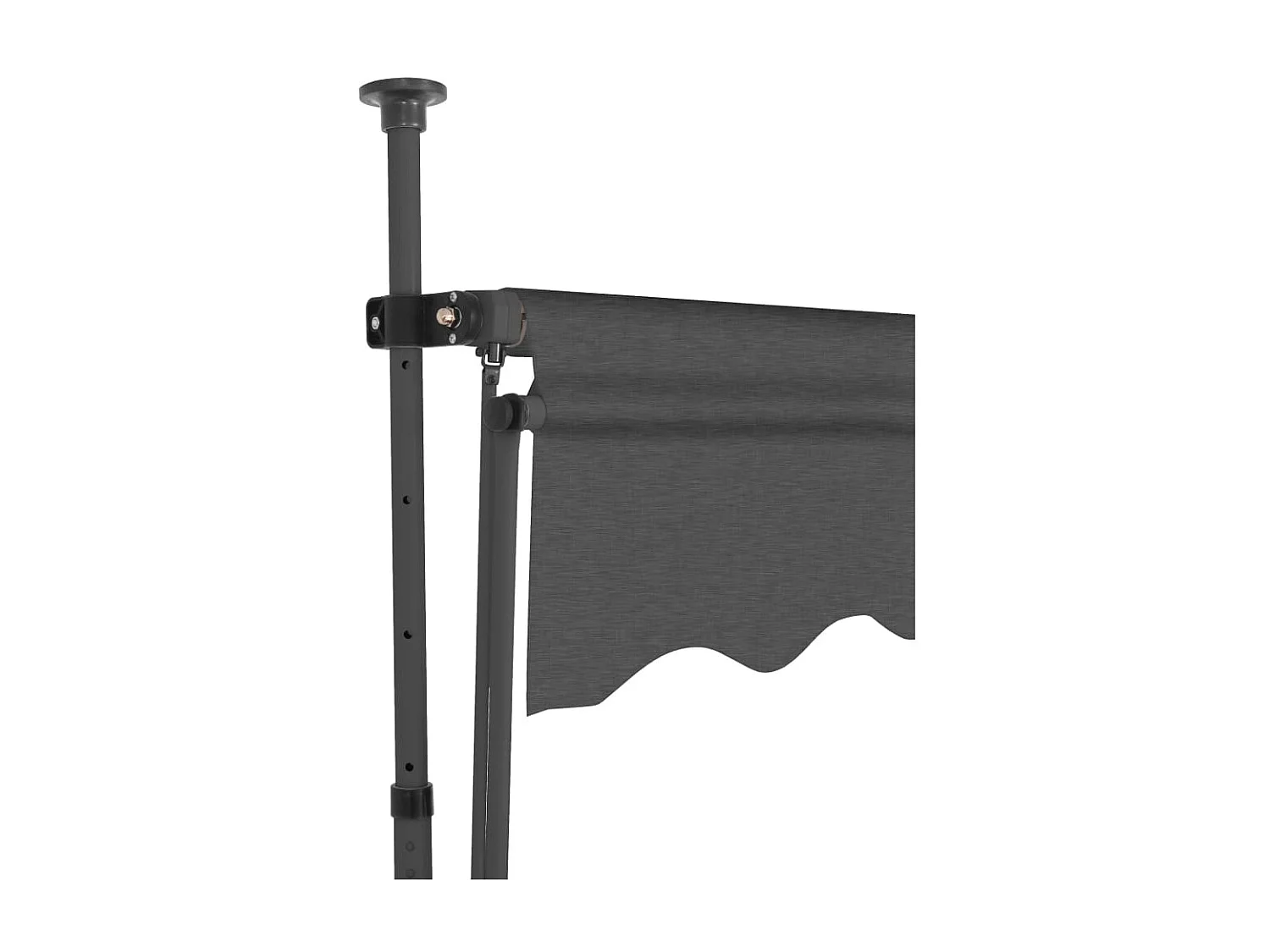 Auvent manuel rétractable avec LED 100 cm Anthracite WVGQ9980
