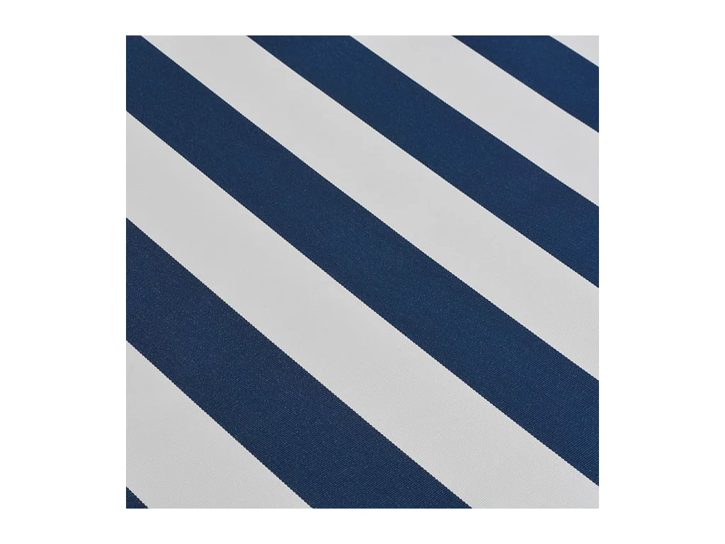 Auvent pliable manuel 350 cm Bleu/blanc  WVGQ4161