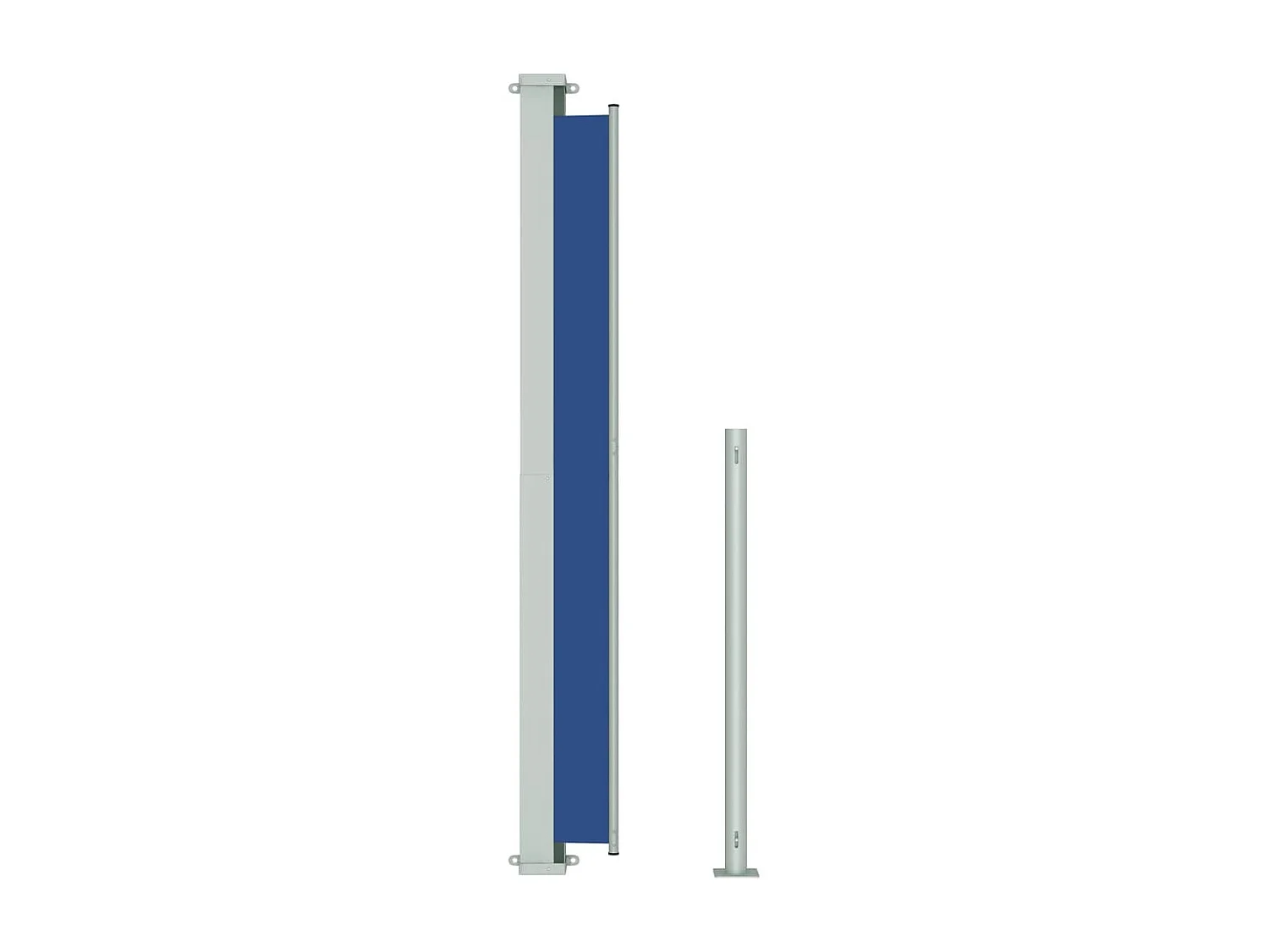 Auvent latéral rétractable de patio 180x500 cm Bleu WVGQ7120
