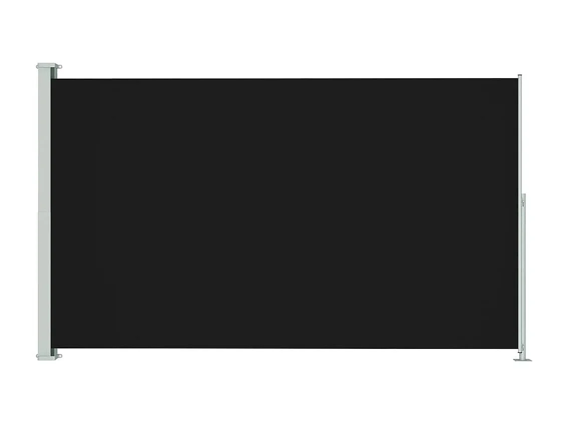 Toldo lateral retráctil de jardín negro 180x300 cm ES85461