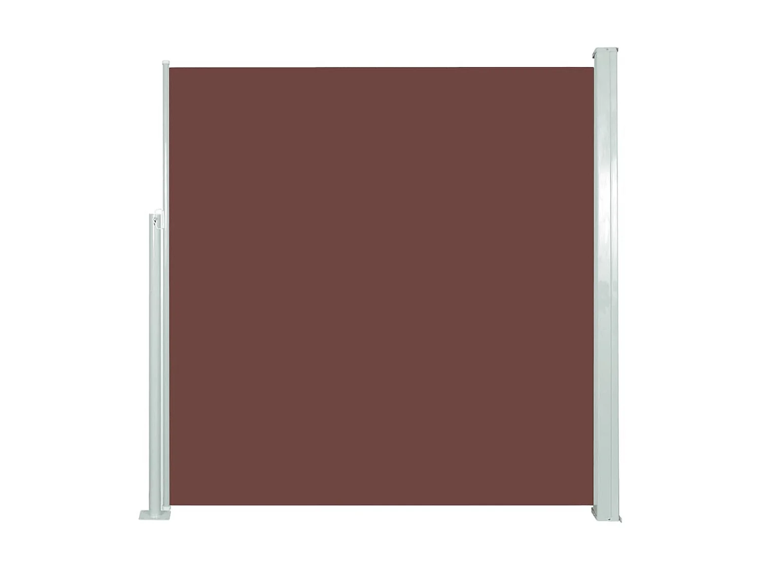 Auvent latéral rétractable 140 x 300 cm Marron WVGQ9174