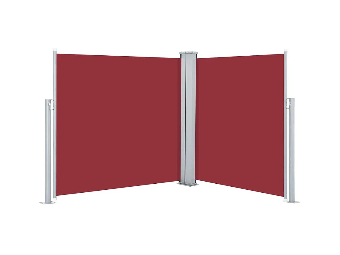 Auvent latéral rétractable Rouge 120 x 600 cm WVGQ9097