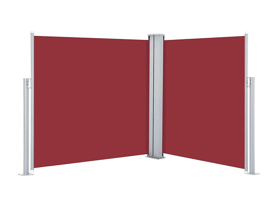 Toldo lateral retráctil rojo 120x600 cm ES53609